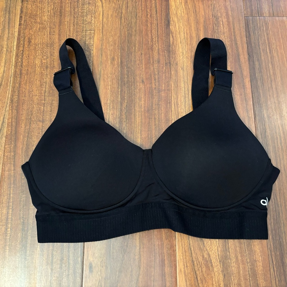 ALO Yoga Black Molded Cup Support Bra
